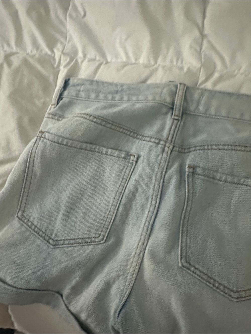 Pacsun Pale Blue High-Rise Denim Shorts - Picture 5 of 6
